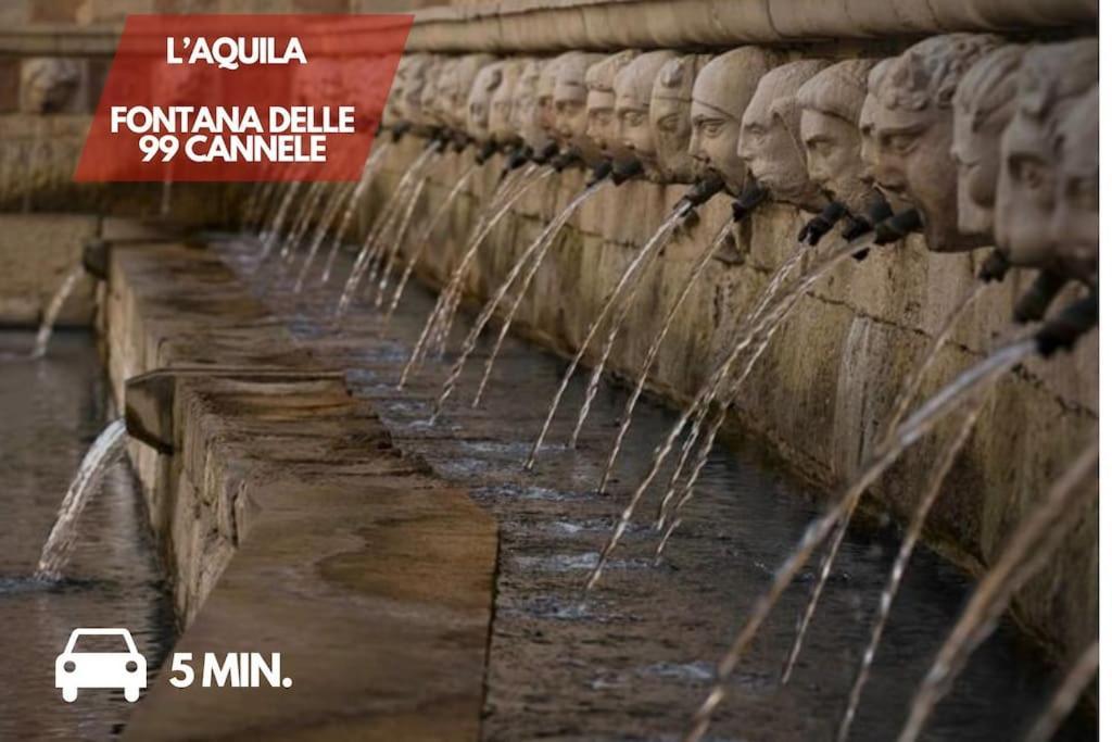 Appartamento Elegante E Moderno A 100 M Dal Duomo LʼAquila Esterno foto
